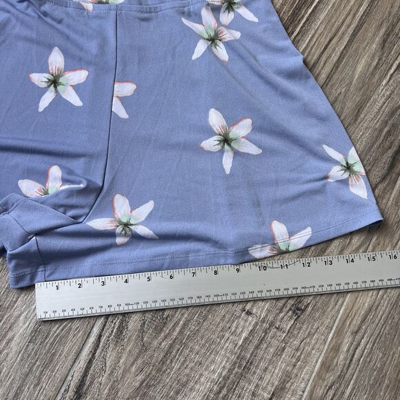 Aeropostale V Neck Sleeveless Floral Tie Back Stretch Romper Large NWT #102 - Picture 6 of 11